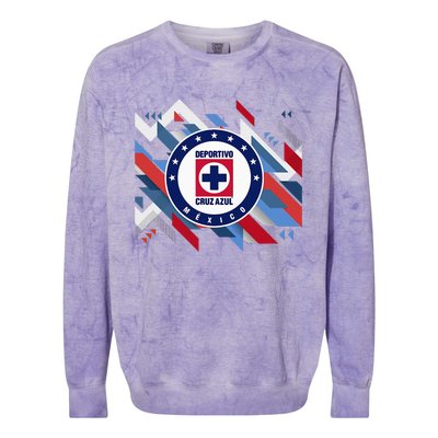 Cruz Azul Score Big With Our Exclusive Collection Colorblast Crewneck Sweatshirt