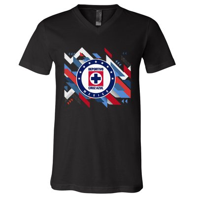 Cruz Azul Score Big With Our Exclusive Collection V-Neck T-Shirt