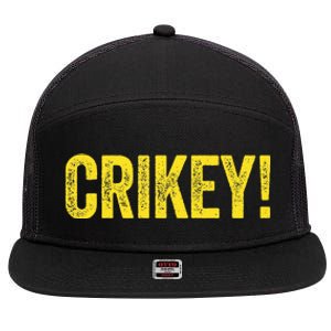 Crikey! Australian Slang Australia Adult 7 Panel Mesh Trucker Snapback Hat