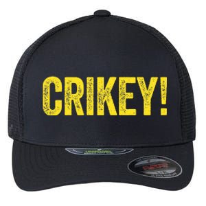 Crikey! Australian Slang Australia Adult Flexfit Unipanel Trucker Cap