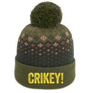 Crikey! Australian Slang Australia Adult The Baniff Cuffed Pom Beanie