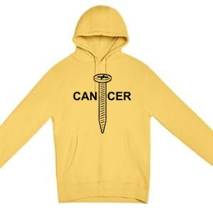 Cancer Awareness Screw Cancer Cute Gift Premium Pullover Hoodie