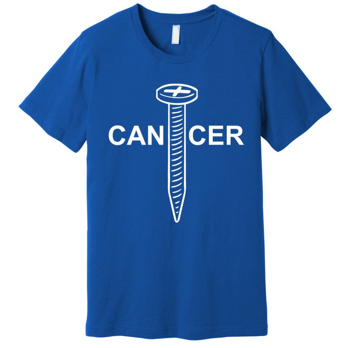 Cancer Awareness Screw Cancer Cute Gift Premium T-Shirt