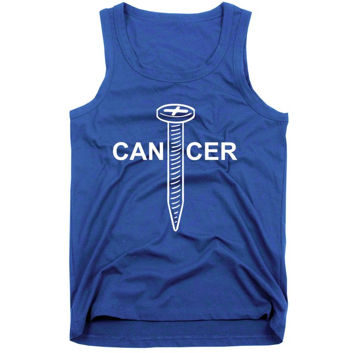 Cancer Awareness Screw Cancer Cute Gift Tank Top