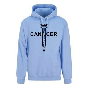 Cancer Awareness Screw Cancer Cute Gift Unisex Surf Hoodie