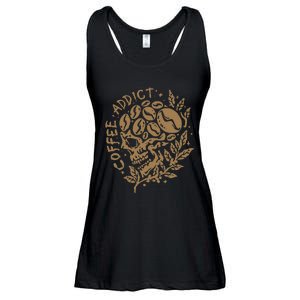 Coffee Addict Skull For Lovers Of Caffeine Ladies Essential Flowy Tank