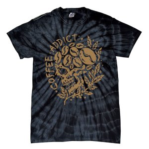 Coffee Addict Skull For Lovers Of Caffeine Tie-Dye T-Shirt