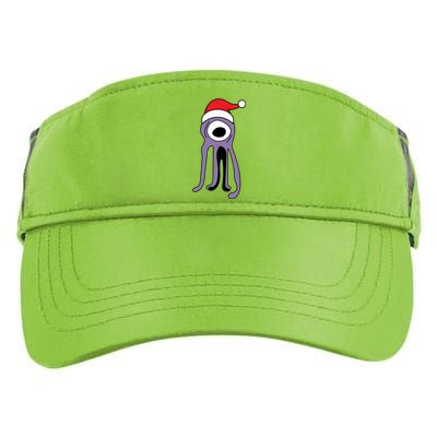 Cute Alien Santa Claus Adult Drive Performance Visor