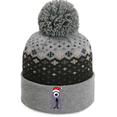 Cute Alien Santa Claus The Baniff Cuffed Pom Beanie