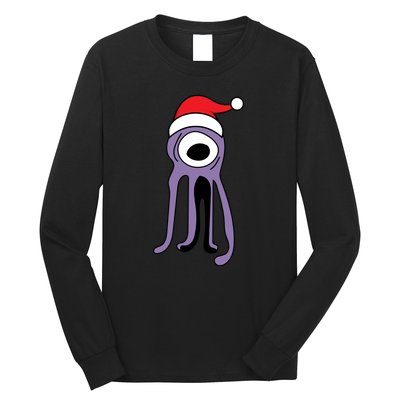 Cute Alien Santa Claus Long Sleeve Shirt