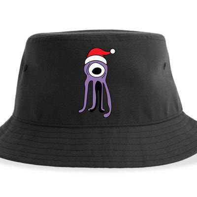 Cute Alien Santa Claus Sustainable Bucket Hat