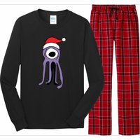 Cute Alien Santa Claus Long Sleeve Pajama Set