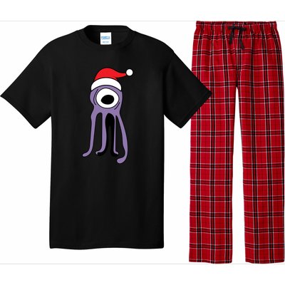 Cute Alien Santa Claus Pajama Set