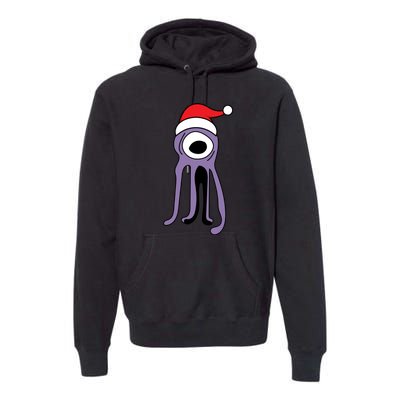 Cute Alien Santa Claus Premium Hoodie