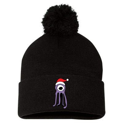 Cute Alien Santa Claus Pom Pom 12in Knit Beanie