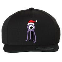 Cute Alien Santa Claus Wool Snapback Cap