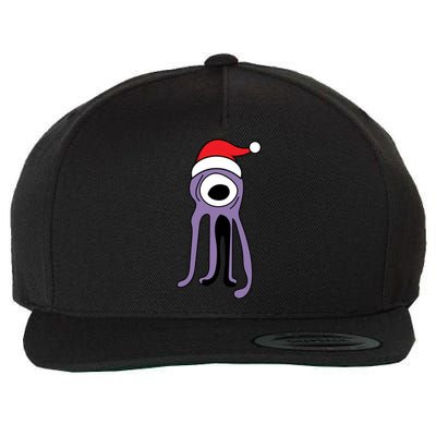 Cute Alien Santa Claus Wool Snapback Cap