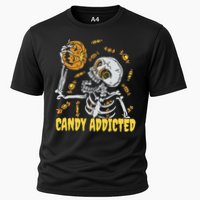 Candy Addicted Skeleton Halloween Cooling Performance Crew T-Shirt