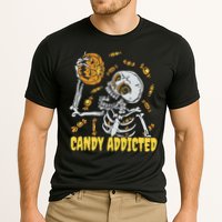 Candy Addicted Skeleton Halloween Cooling Performance Crew T-Shirt