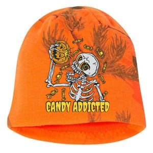 Candy Addicted Skeleton Halloween Kati - Camo Knit Beanie