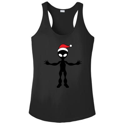 Cute Alien Santa Claus Ladies PosiCharge Competitor Racerback Tank