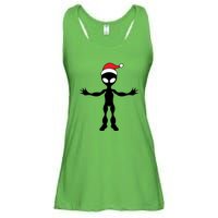 Cute Alien Santa Claus Ladies Essential Flowy Tank