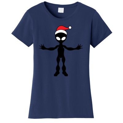 Cute Alien Santa Claus Women's T-Shirt