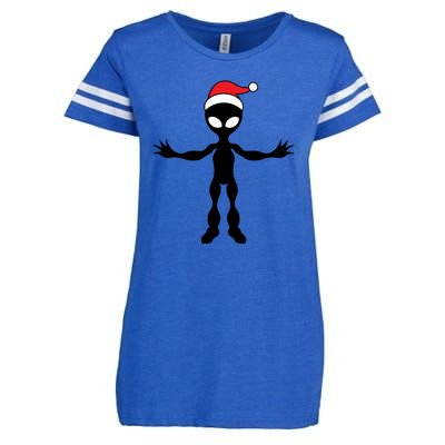 Cute Alien Santa Claus Enza Ladies Jersey Football T-Shirt