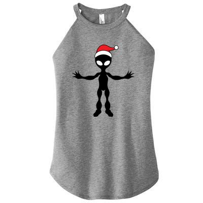 Cute Alien Santa Claus Women's Perfect Tri Rocker Tank