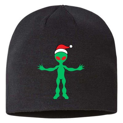 Cute Alien Santa Claus Sustainable Beanie