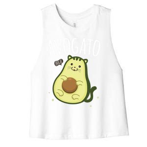 Cute Avogato Says ¡Hola! Cool Gift Women's Racerback Cropped Tank