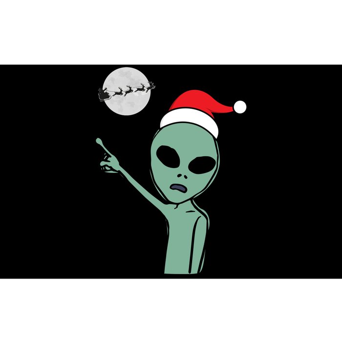 Cute Alien Santa Claus Bumper Sticker