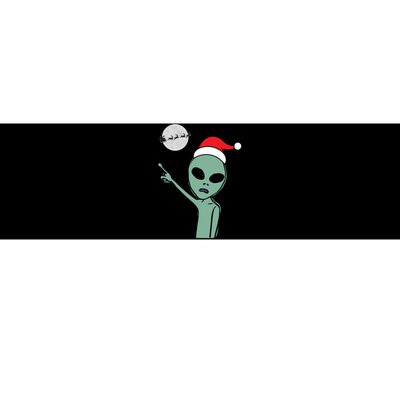 Cute Alien Santa Claus Bumper Sticker