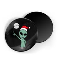 Cute Alien Santa Claus Magnet