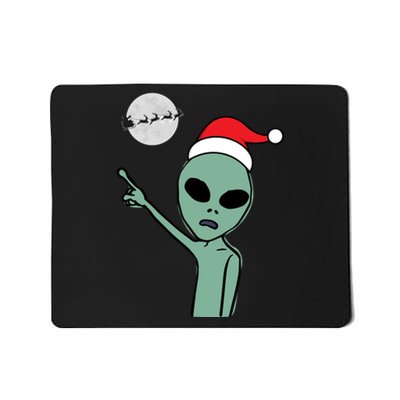 Cute Alien Santa Claus Mousepad