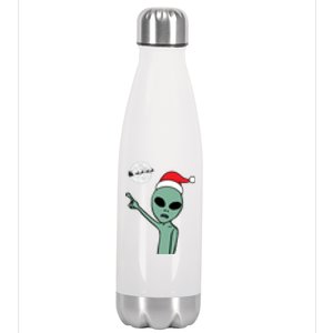 Cute Alien Santa Claus Stainless Steel Insulated Water Bottle