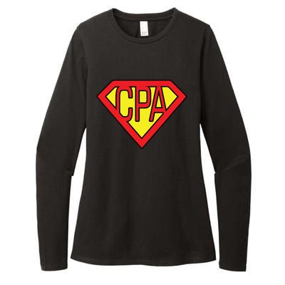 CPA Accountant Superhero T Womens CVC Long Sleeve Shirt