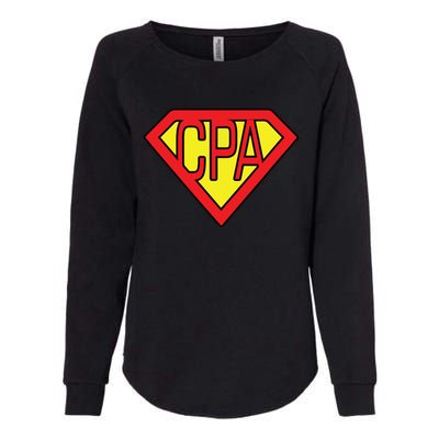 CPA Accountant Superhero T Womens California Wash Sweatshirt