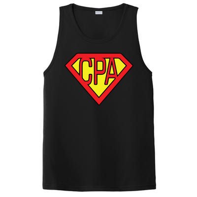 CPA Accountant Superhero T PosiCharge Competitor Tank