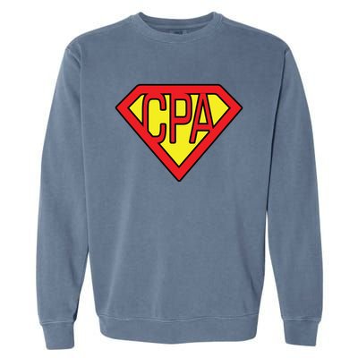 CPA Accountant Superhero T Garment-Dyed Sweatshirt