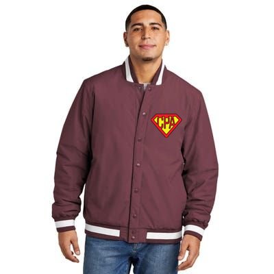 CPA Accountant Superhero T Insulated Varsity Jacket