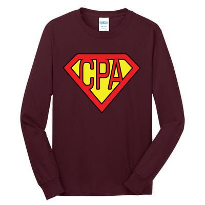 CPA Accountant Superhero T Tall Long Sleeve T-Shirt