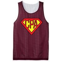 CPA Accountant Superhero T Mesh Reversible Basketball Jersey Tank