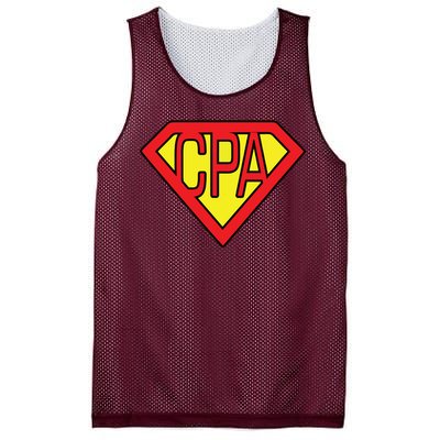 CPA Accountant Superhero T Mesh Reversible Basketball Jersey Tank