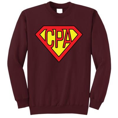 CPA Accountant Superhero T Tall Sweatshirt