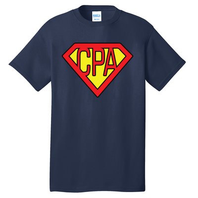 CPA Accountant Superhero T Tall T-Shirt