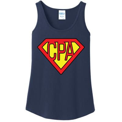 CPA Accountant Superhero T Ladies Essential Tank