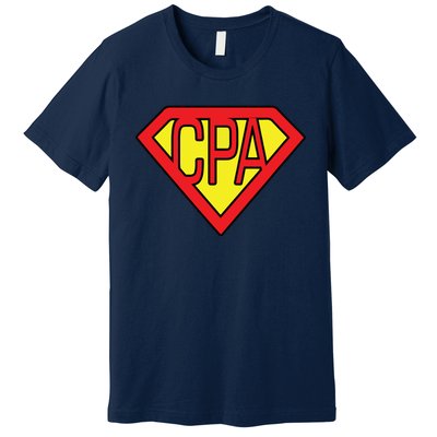 CPA Accountant Superhero T Premium T-Shirt