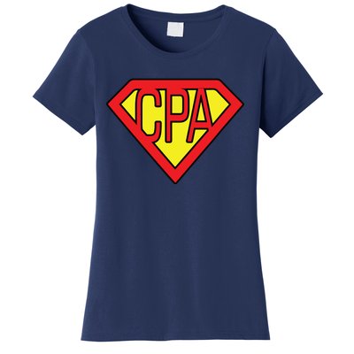 CPA Accountant Superhero T Women's T-Shirt