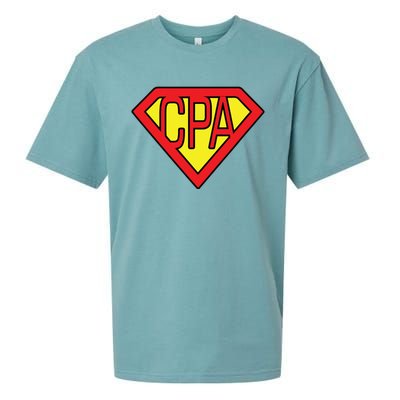 CPA Accountant Superhero T Sueded Cloud Jersey T-Shirt